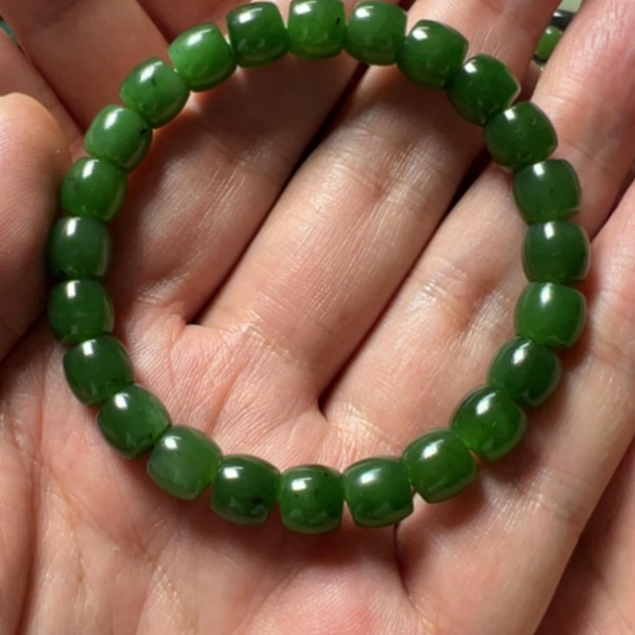 【闪购商品】手串未镶嵌和田玉（碧玉）