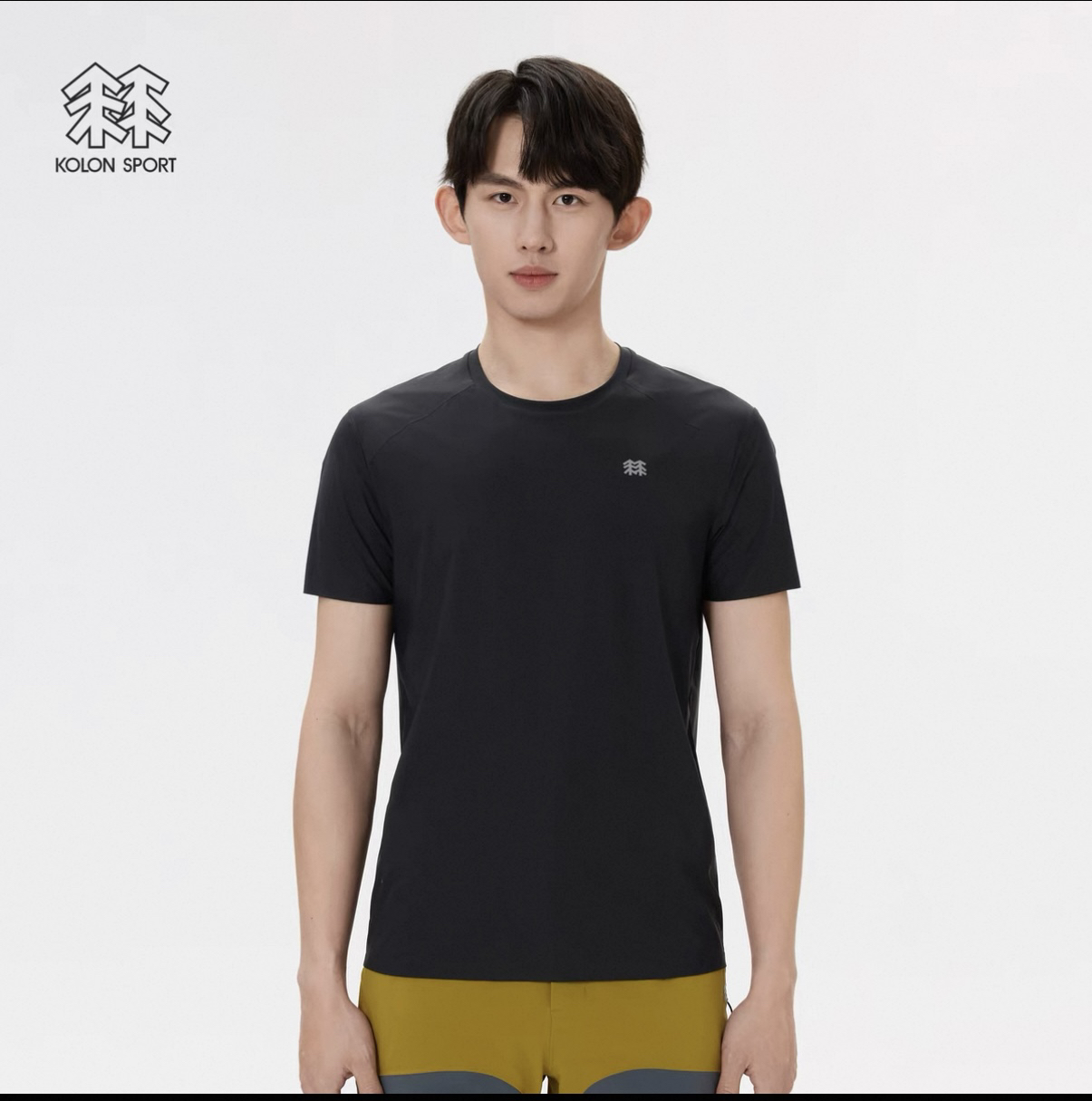 【099】KOLON SPORT可隆短袖T恤COLDBLACK男凉感防晒UPF50+圆领