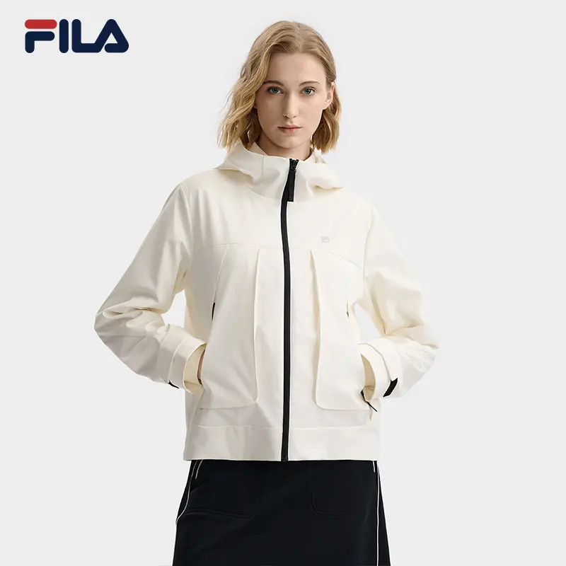 FILA斐乐正品女款外套户外休闲春季防风运动软壳秋冬F11W543702F