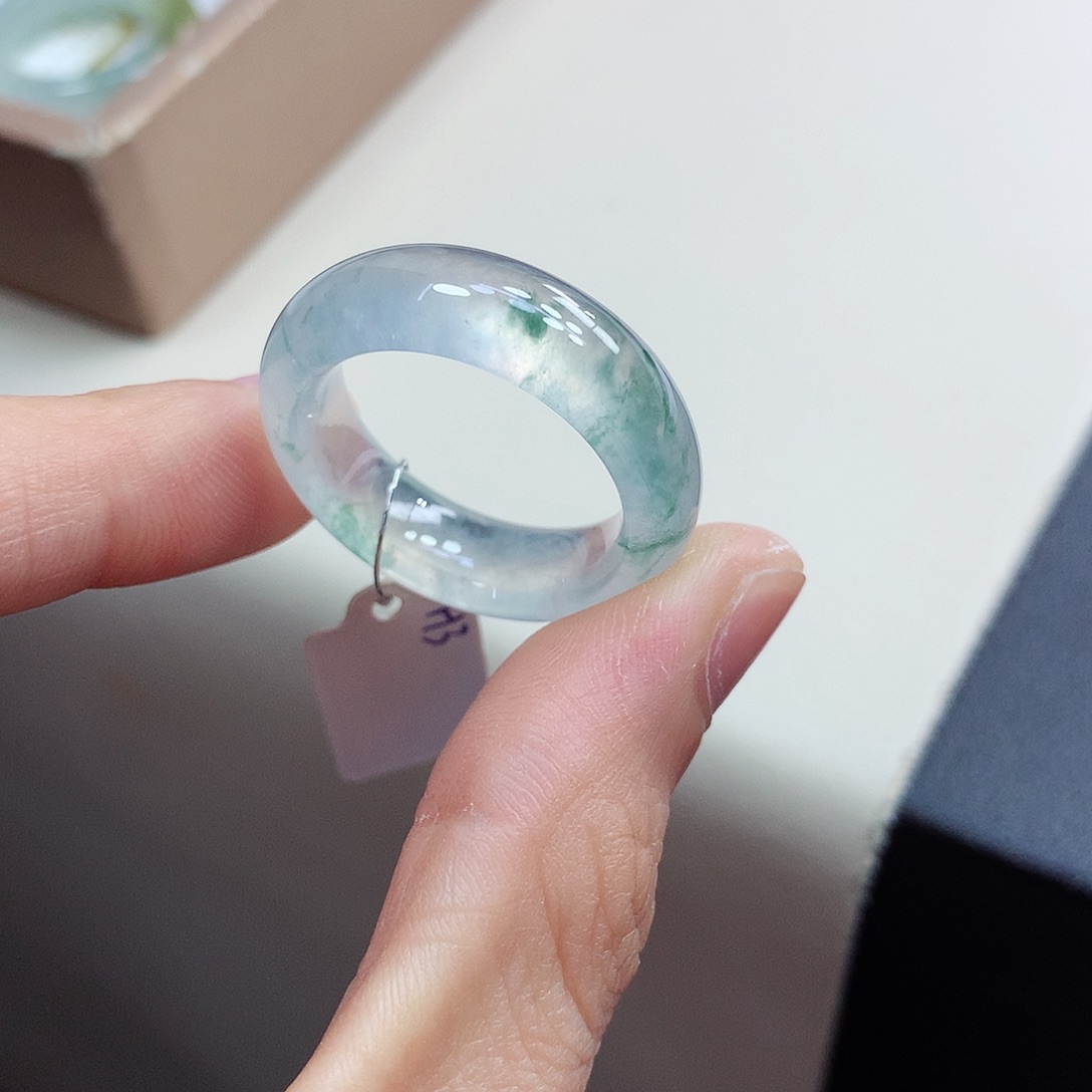 翡翠戒指未镶嵌22-23号