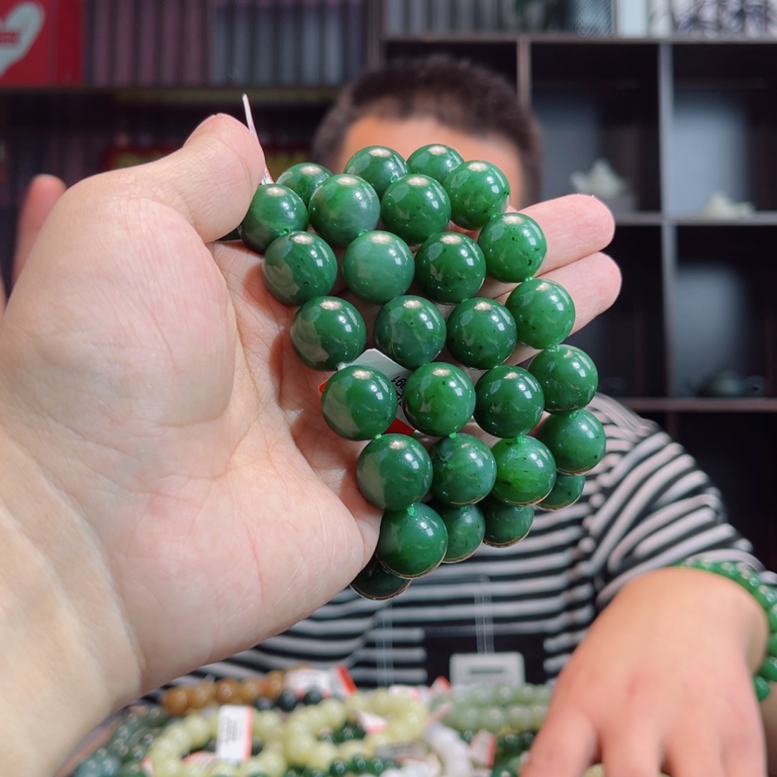 和田玉手链未镶嵌手串俄罗斯碧玉多样性拍一发一16