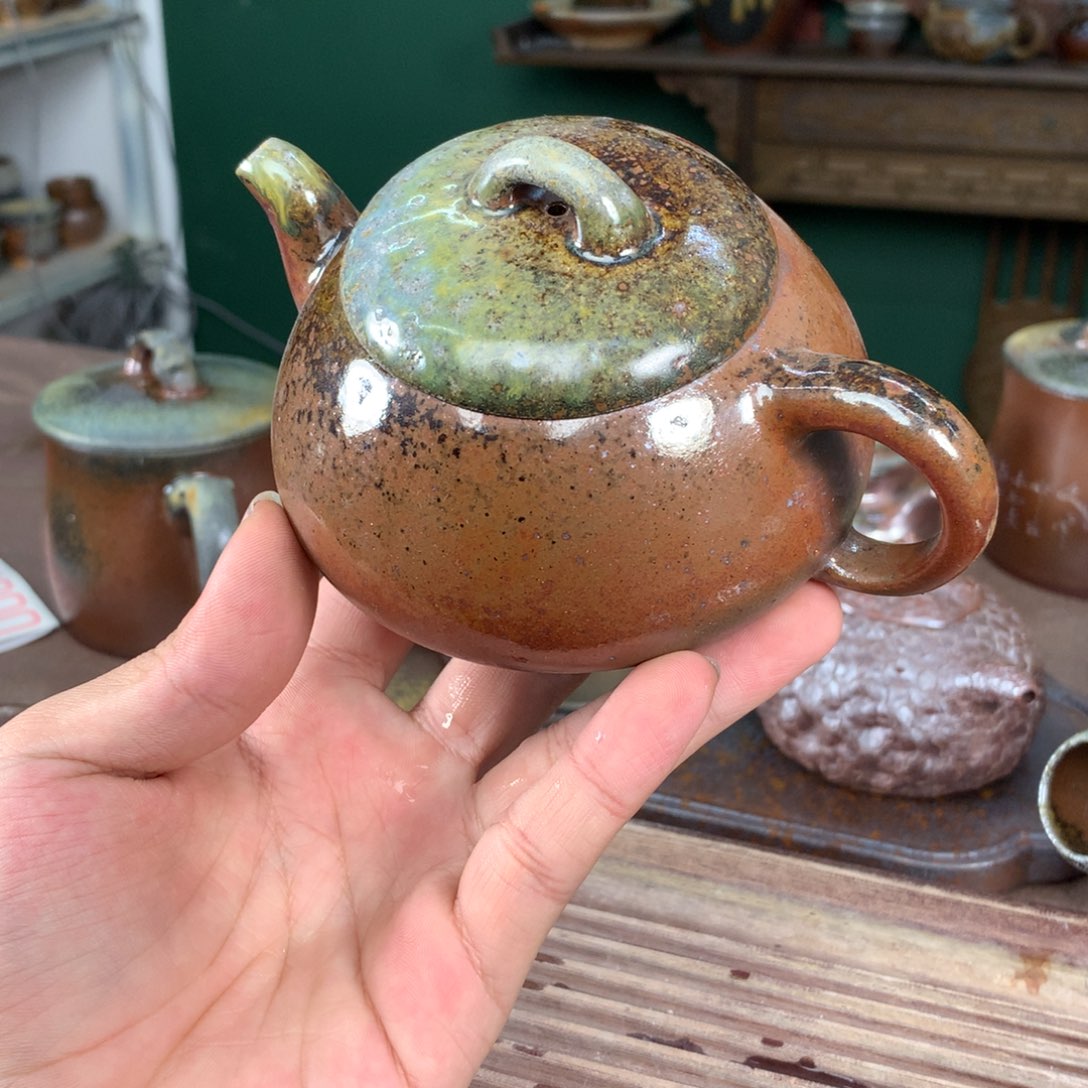 紫砂柴烧纯自然柴烧