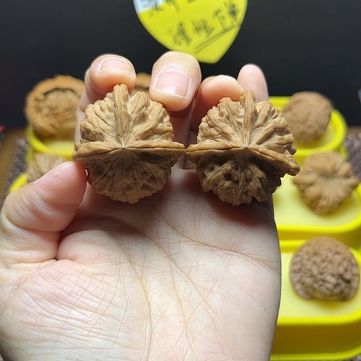 吊坠文玩核桃37尺寸四棱五道