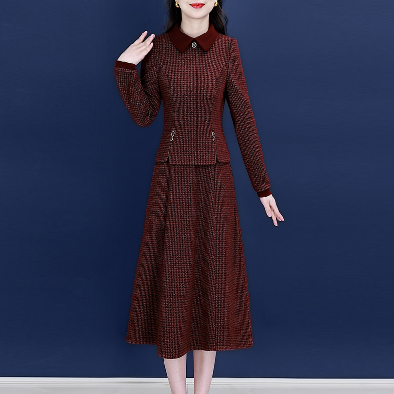 【连衣裙】24017梦晚春季气质时尚优雅大气休闲收腰显瘦连衣裙-ASJ