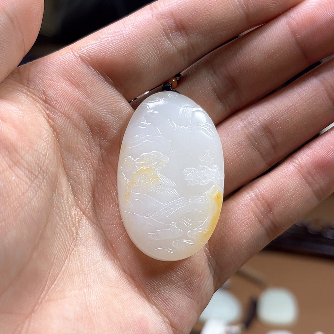 和田玉颈饰未镶嵌