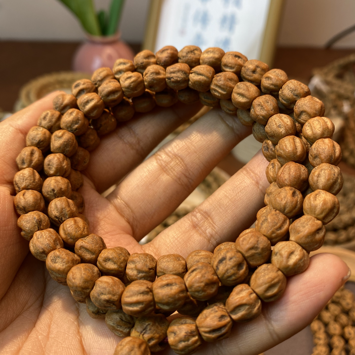 热振百香籽 红芽红油皮 原桩微磨深坑鬼脸