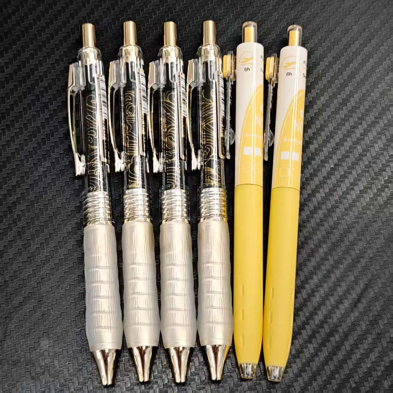 【发6支-黑色】【4支柯林闹海+2支白金假期（黄杆）】