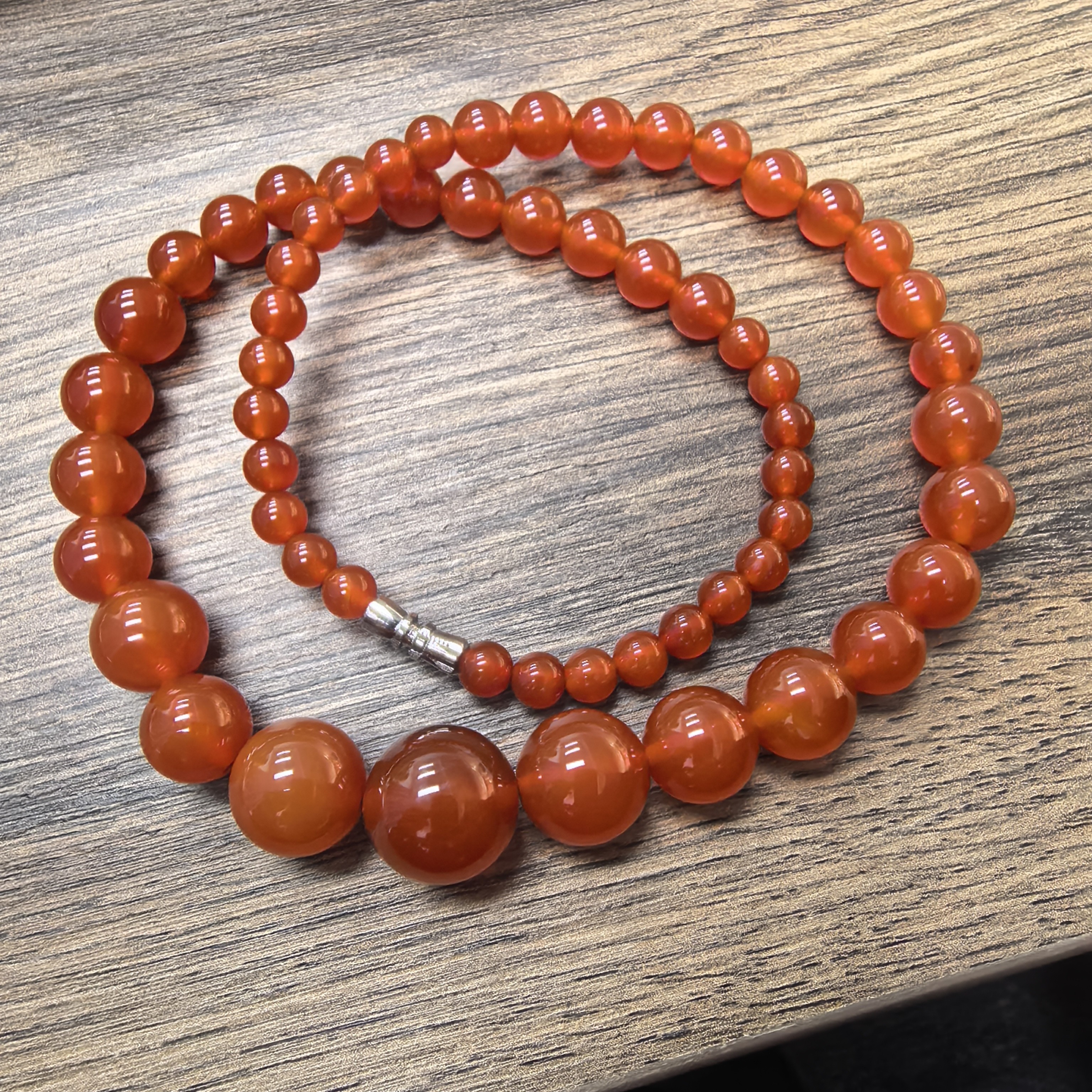 2512100005HDD4 红玛瑙大珠项链（多样性发其一）