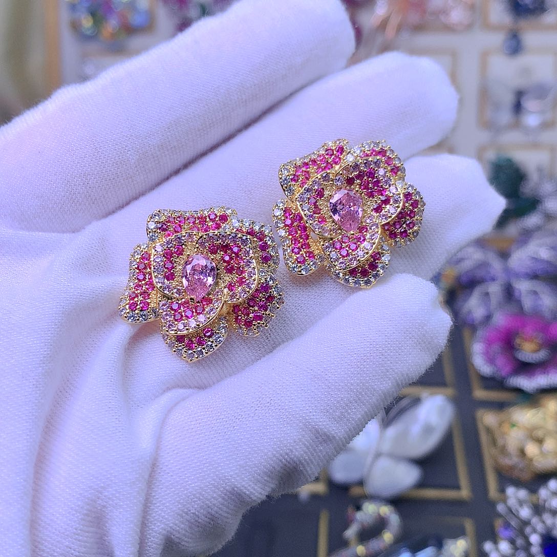 合成立方氧化锆铜刺马针2个组合