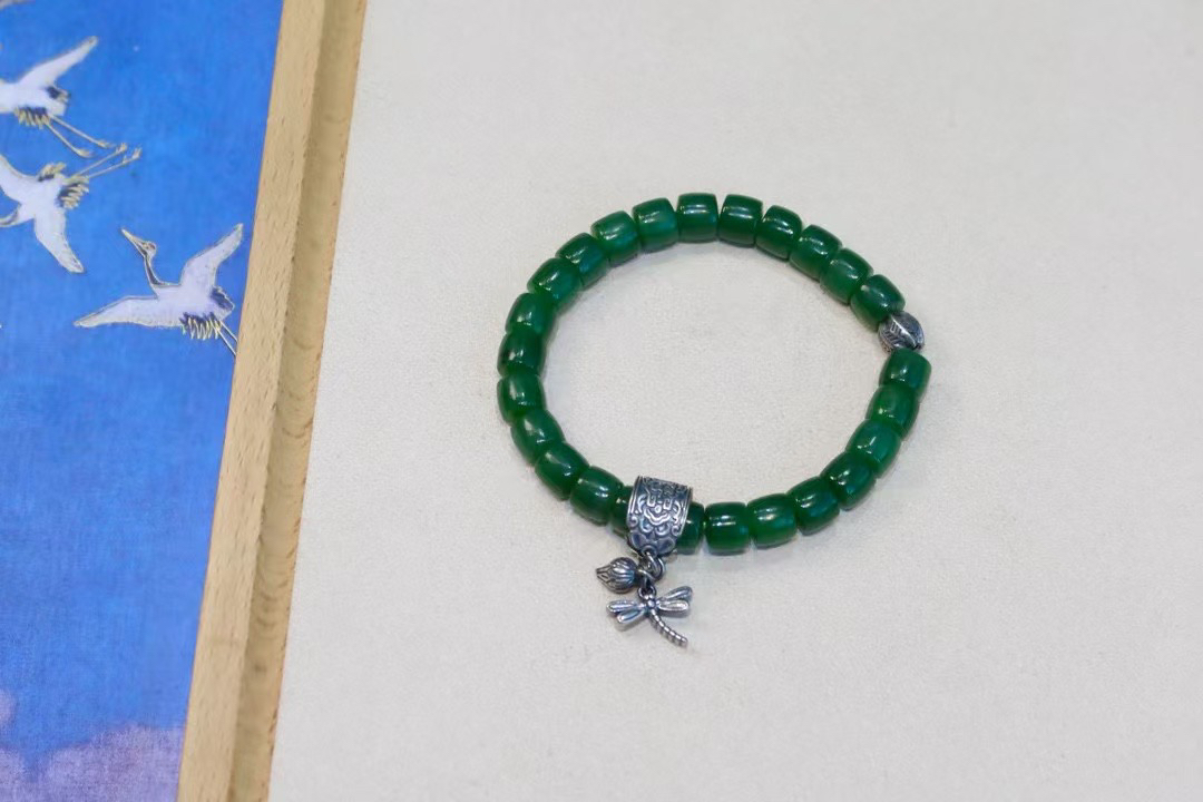 天然和田碧玉手链