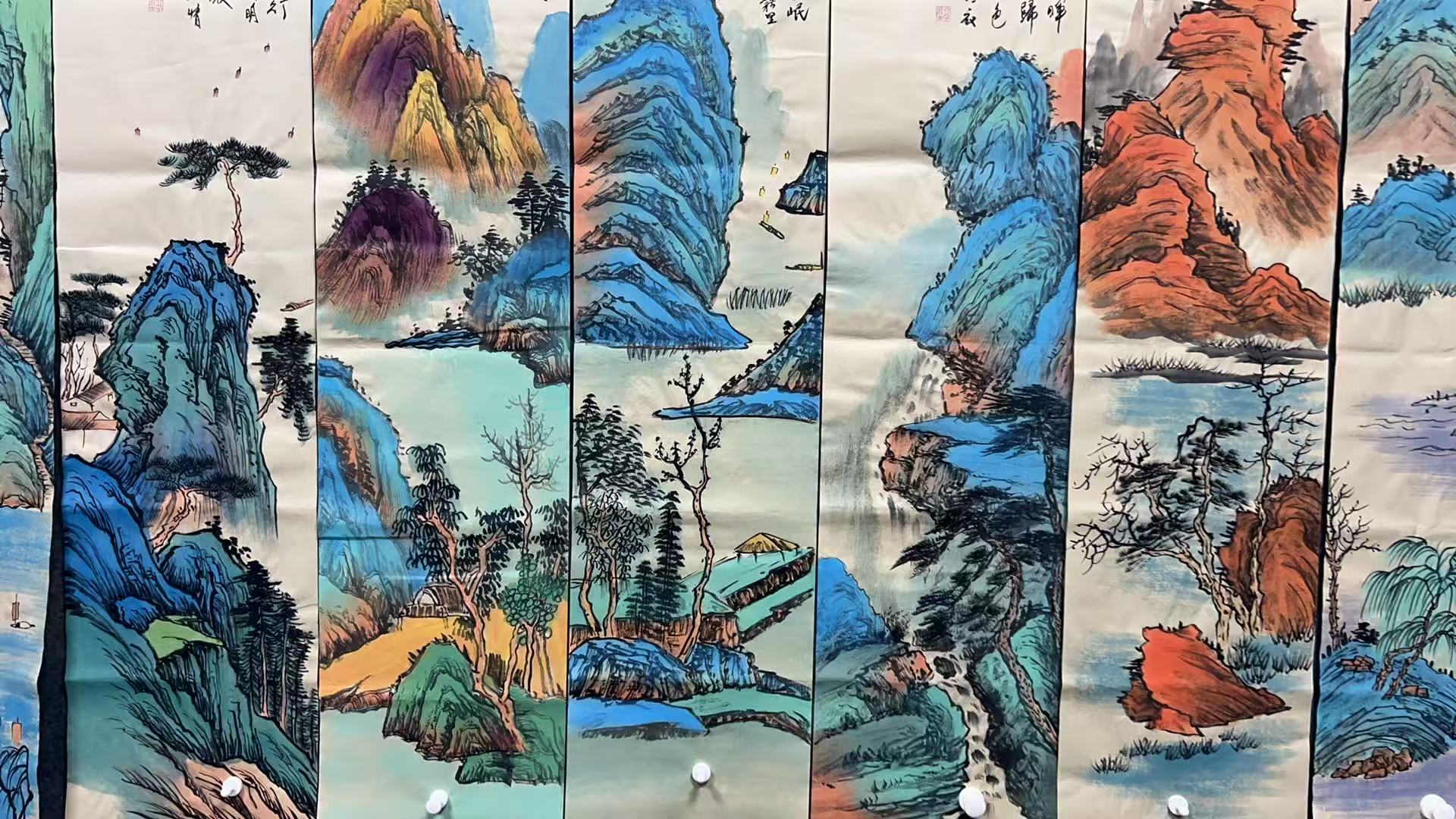 【树新】精品十二条屏装饰画通用链接