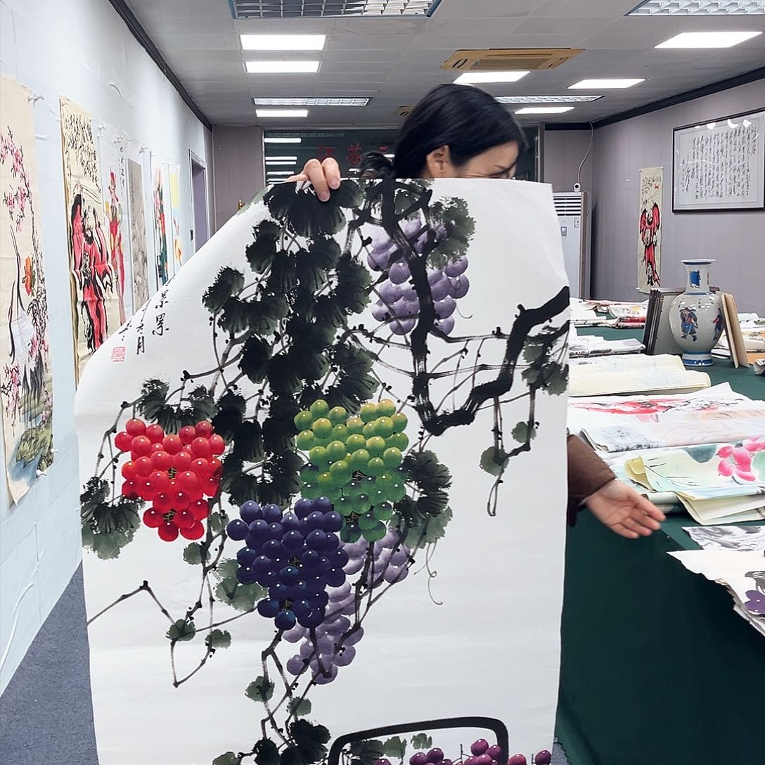 国画国画作品纯手工绘制