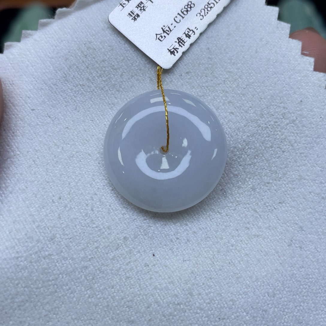 颈饰未镶嵌翡翠平安