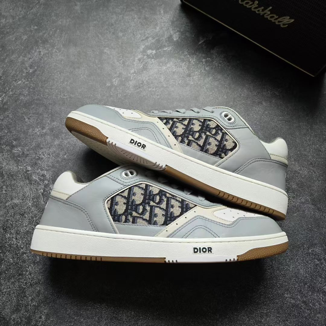 99新 DIOR/迪奥 42.5码 B27 灰白满印 鞋