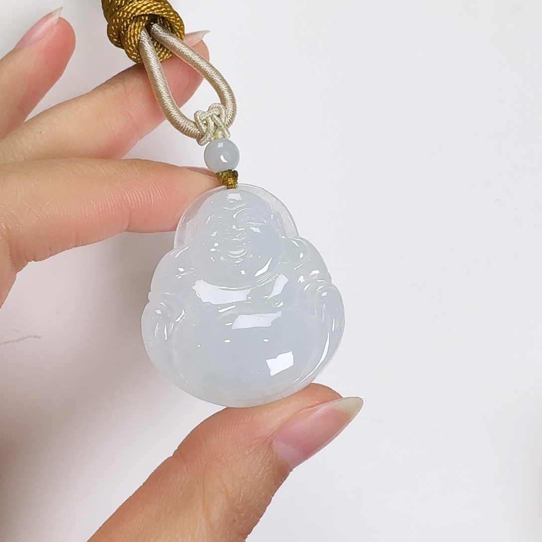 翡翠颈饰未镶嵌佛公吊坠