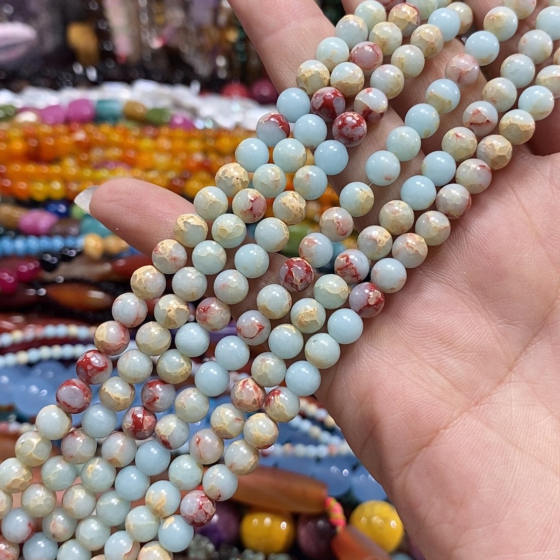 玛瑙/玉髓未镶嵌珠宝半成品寿山卡6m到手两条