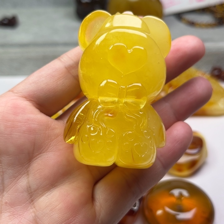 琥珀颈饰未镶嵌琥珀蜜蜡