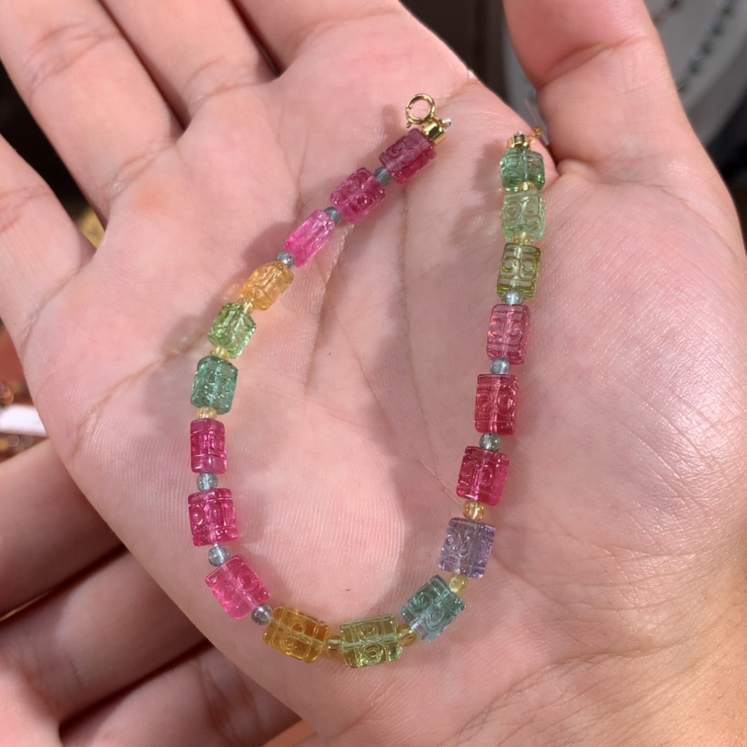 手链碧玺未镶嵌碧玺手链