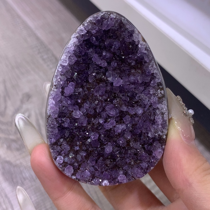 紫晶未镶嵌珠宝半成品福利大漏龙蛋