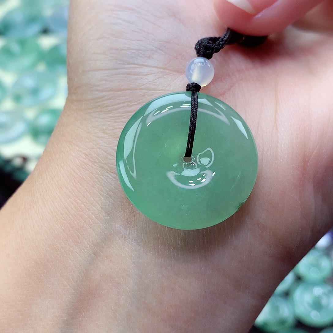 翡翠颈饰未镶嵌12尺寸24.9-5.2