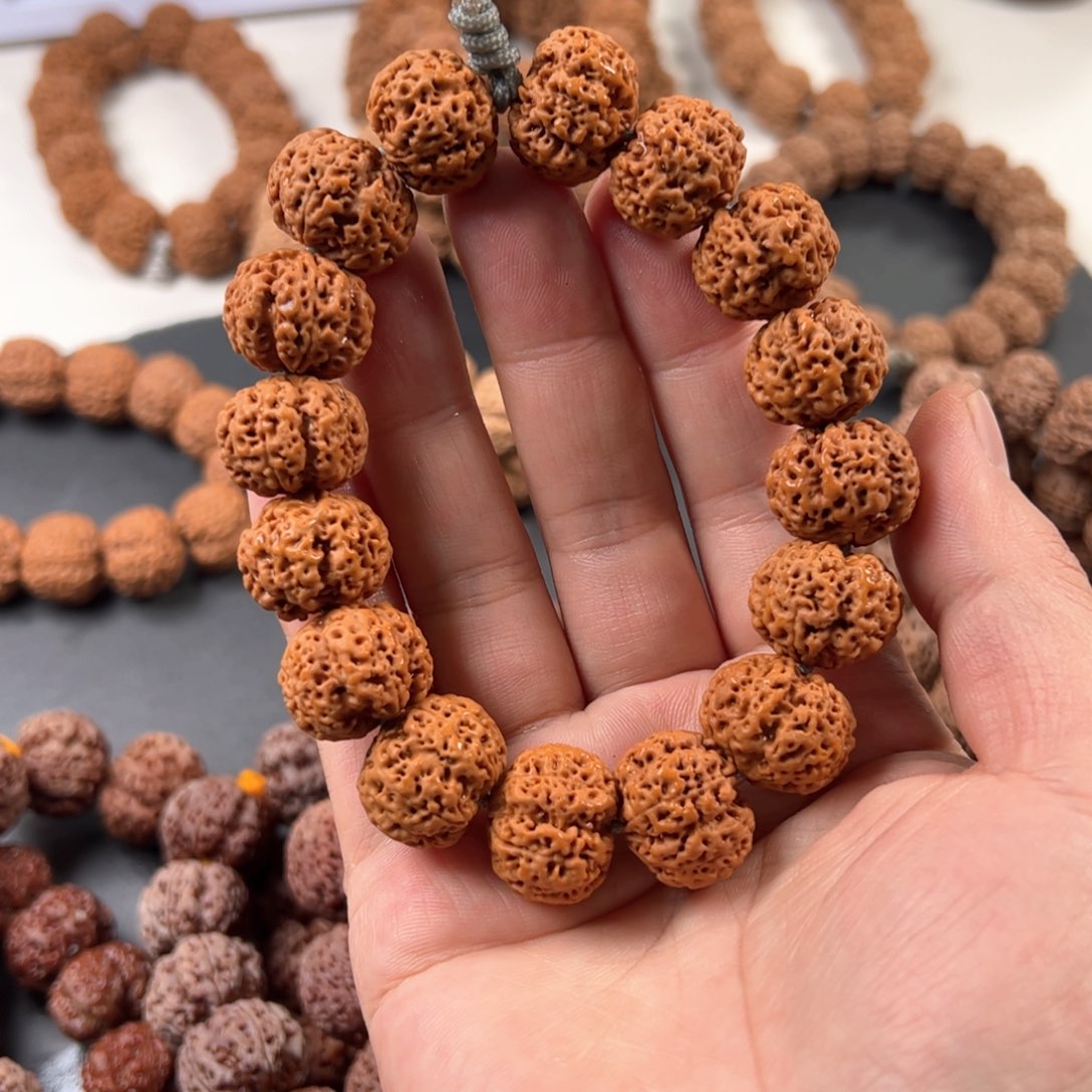 金刚菩提手串夜*深五星蜂王梅花超头19