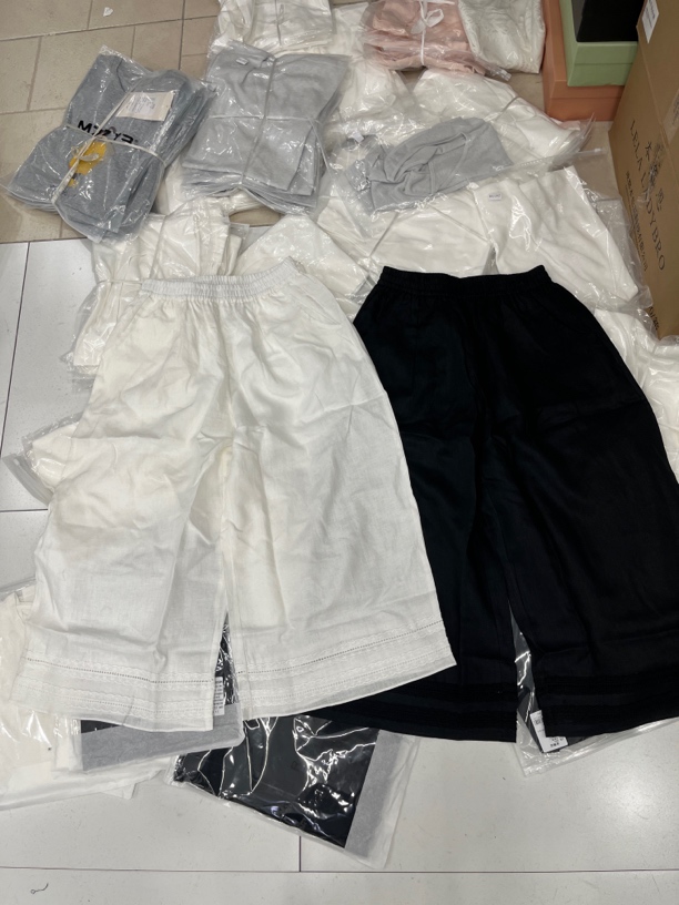 金子家夏款上新 亚麻八分裤 裤长87左右 不支持7天无理由退换