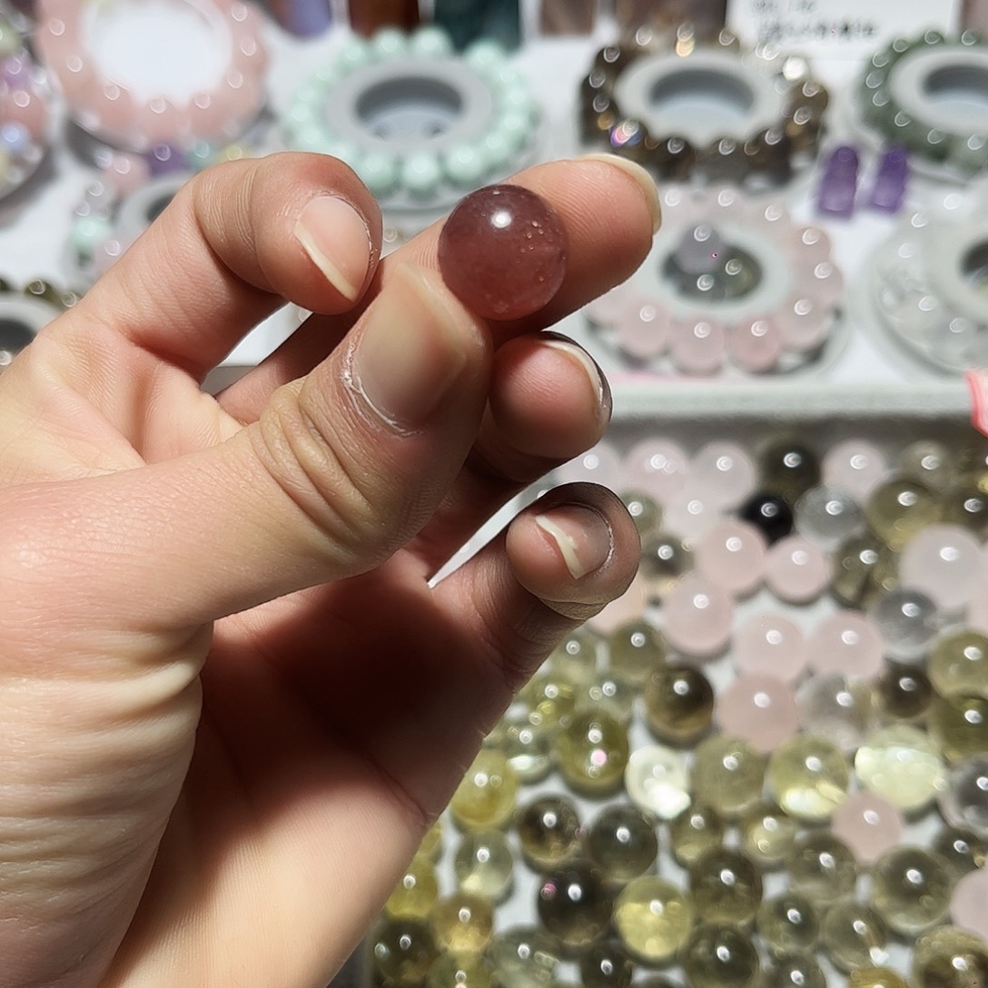 未镶嵌紫晶珠宝半成品草莓晶13➕微瑕