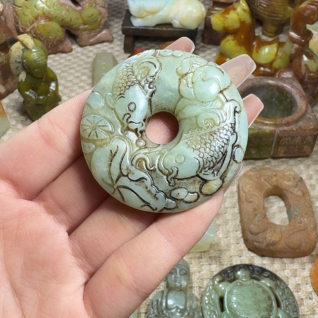 白玉菩提吊坠挂件