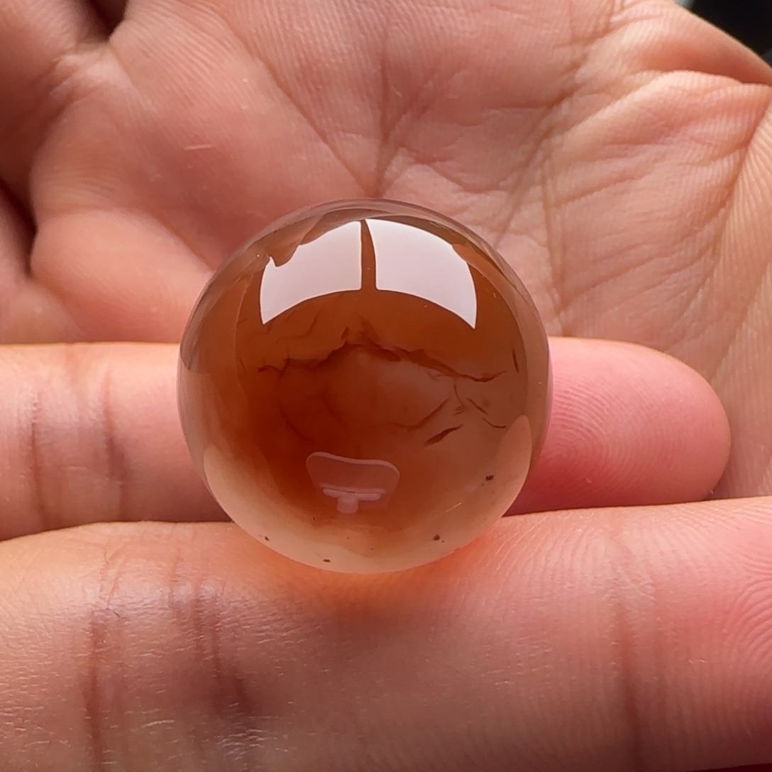 南红玛瑙圆珠20.5未镶嵌