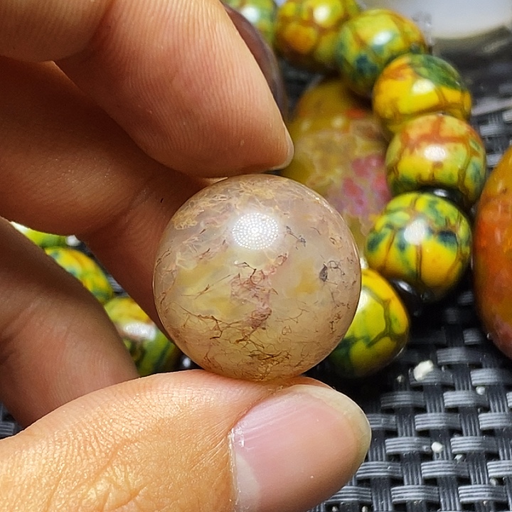 紫***雾玛瑙/玉髓未镶嵌颈饰