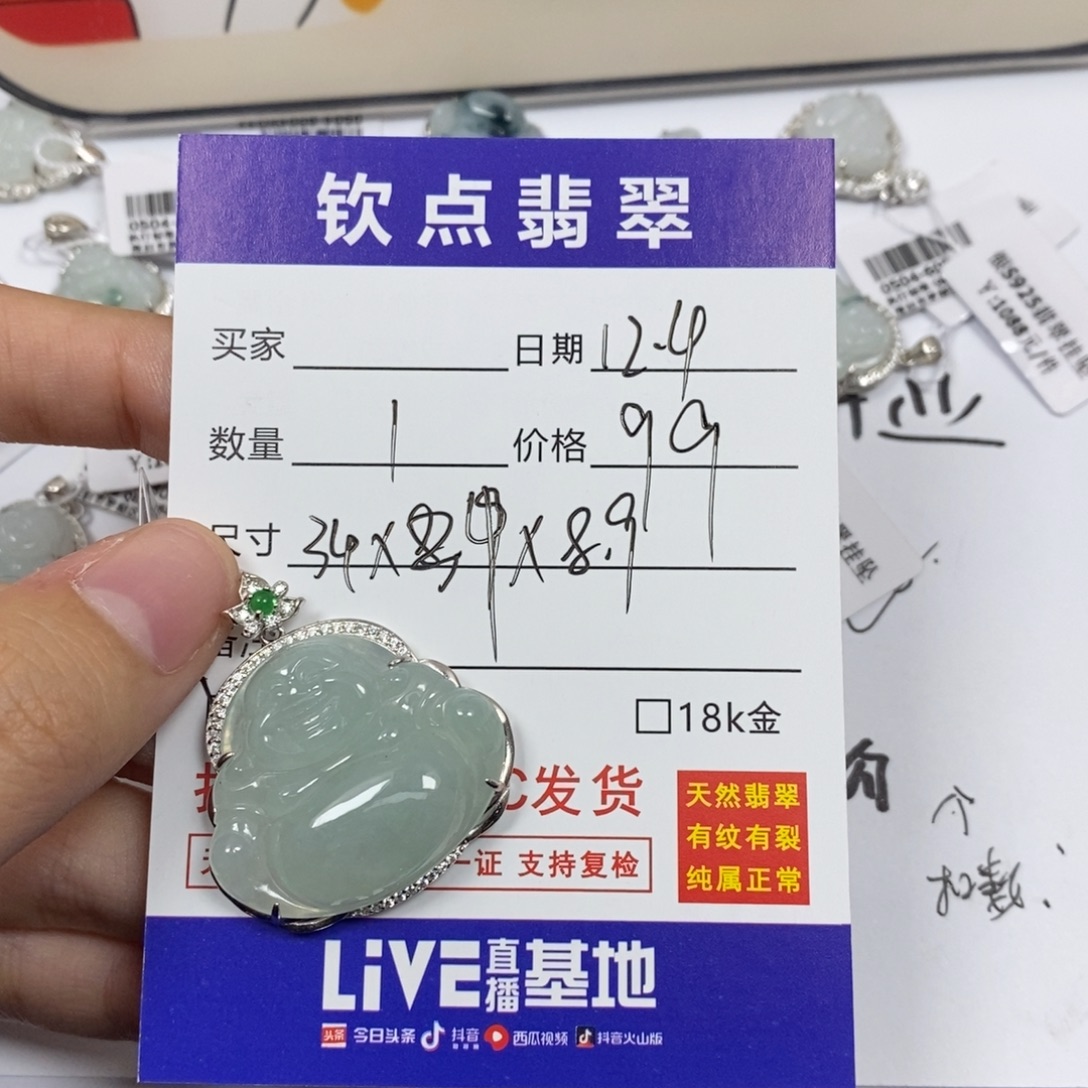 翡翠银S925镶嵌颈饰