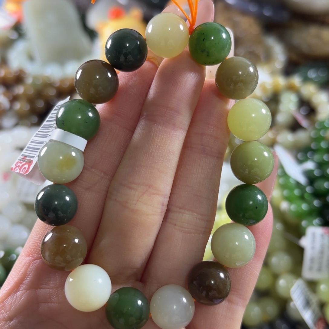 和田玉未镶嵌手链121