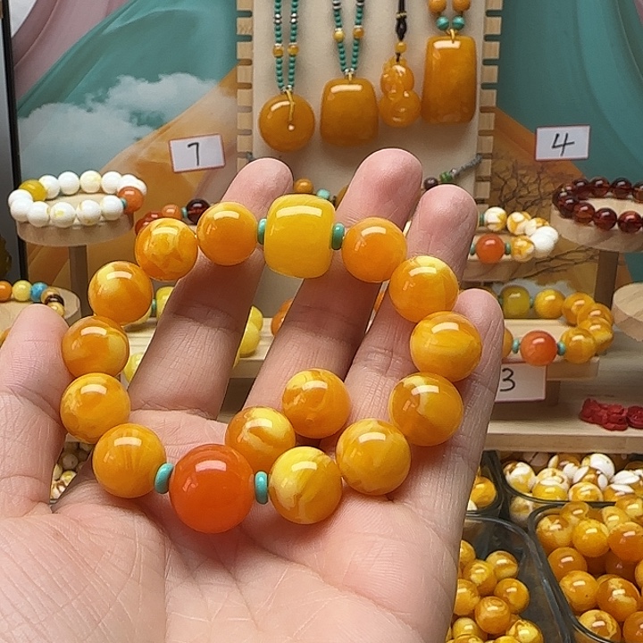 流***约非金属素圈搭配一条