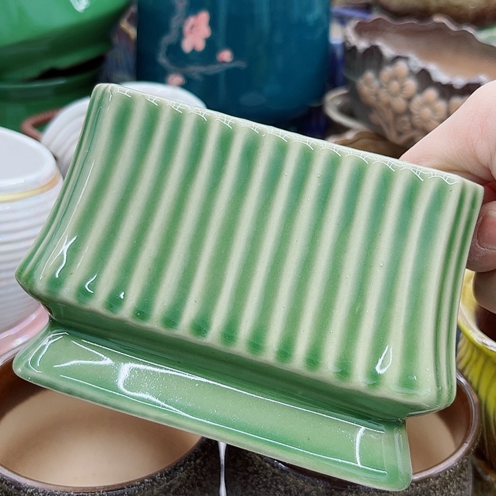 多肉绿植陶瓷花盆9.9包邮，有孔