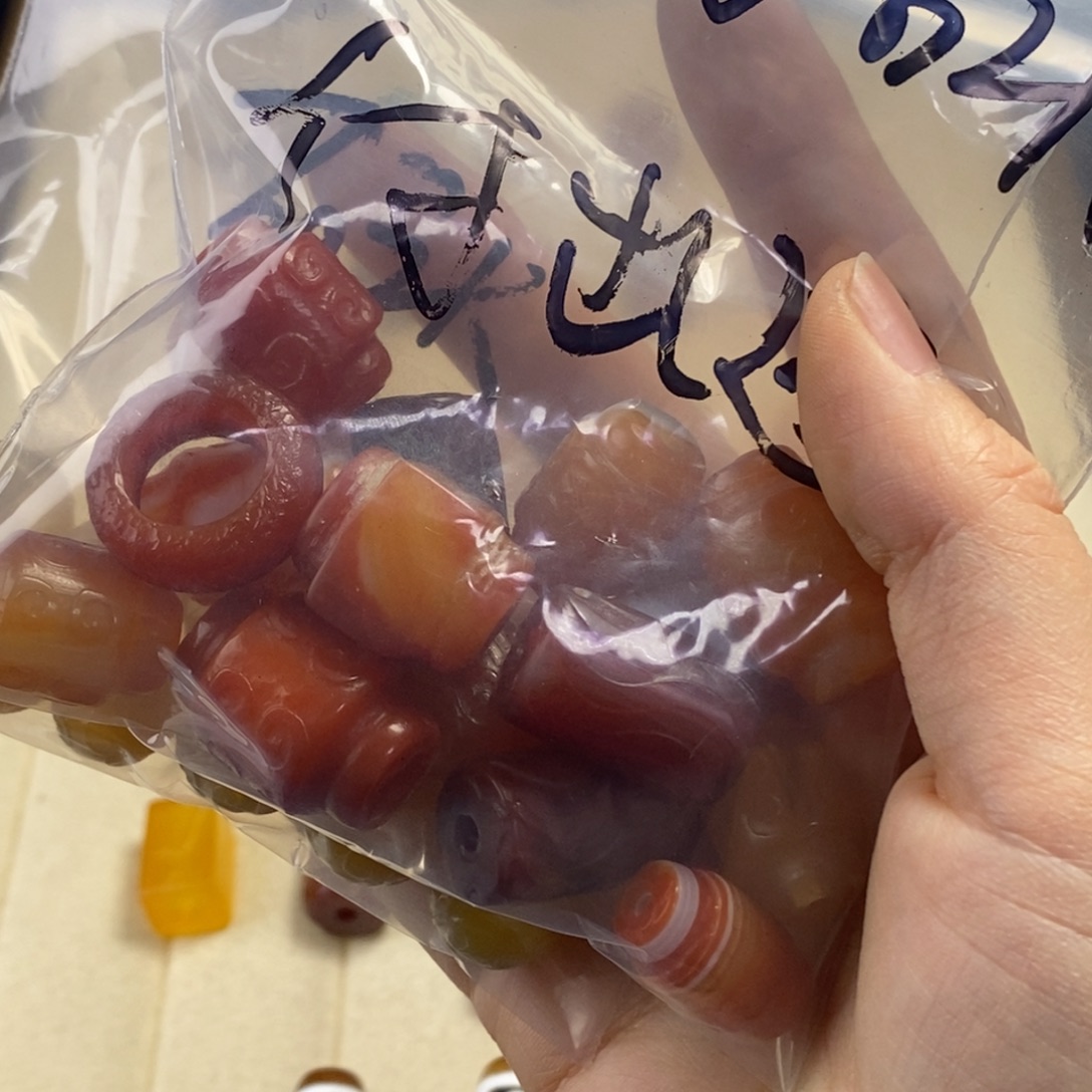 我***过玛瑙/玉髓合金颈饰