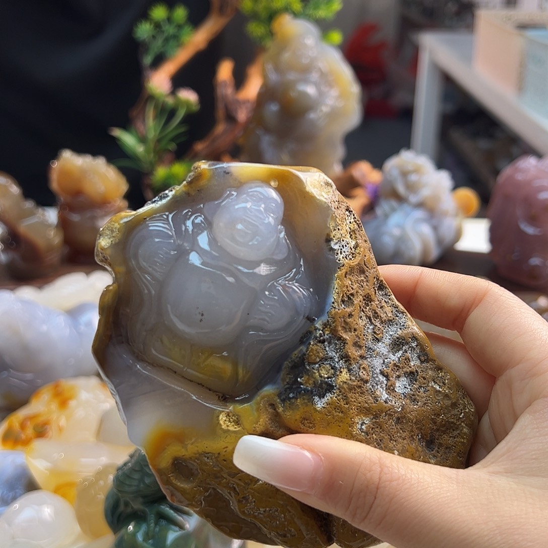 玛瑙/玉髓未镶嵌吊坠(不含链)