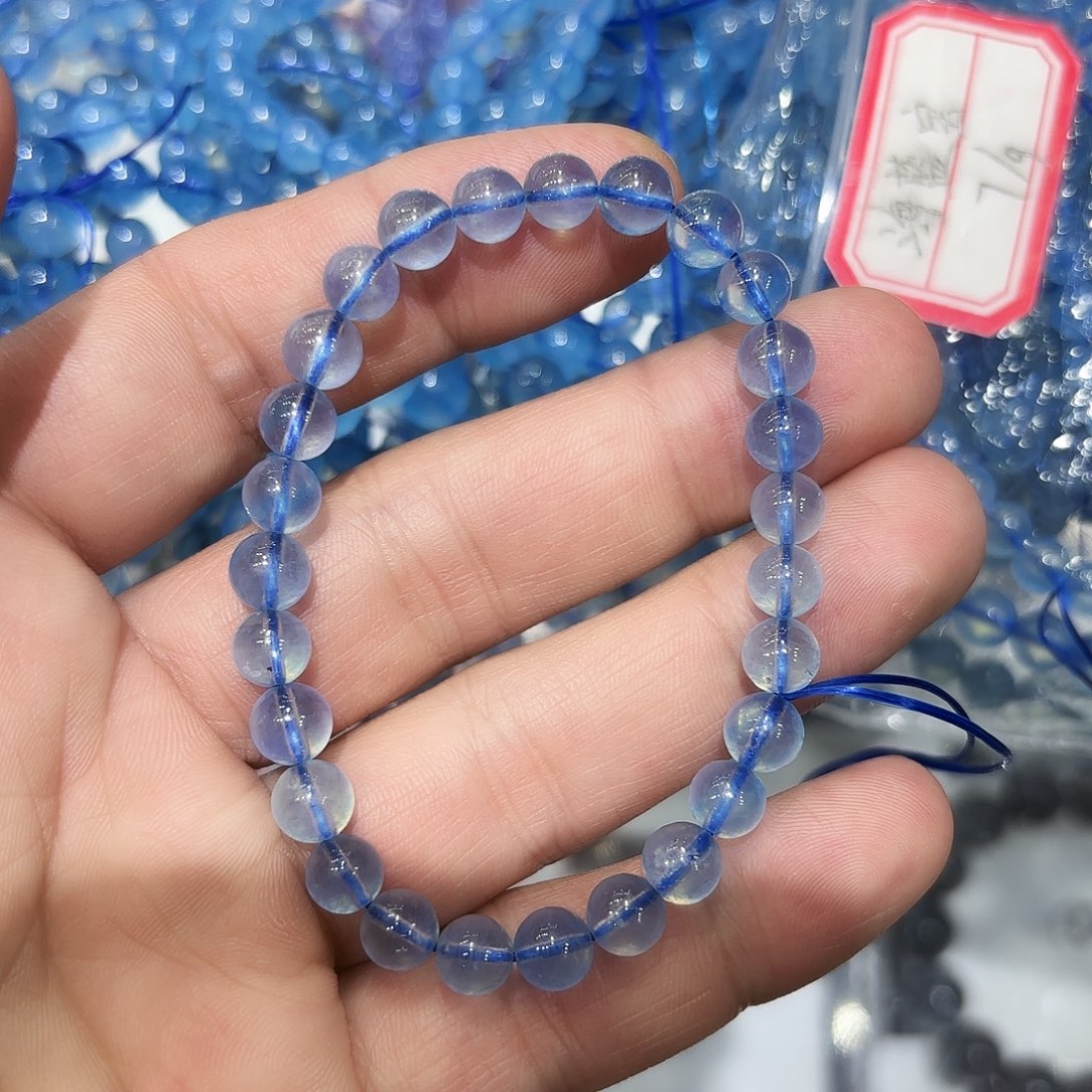 水晶手链未镶嵌海蓝宝