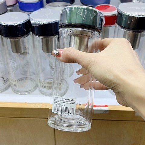 万象品牌玻璃双层，杯266，墨绿色