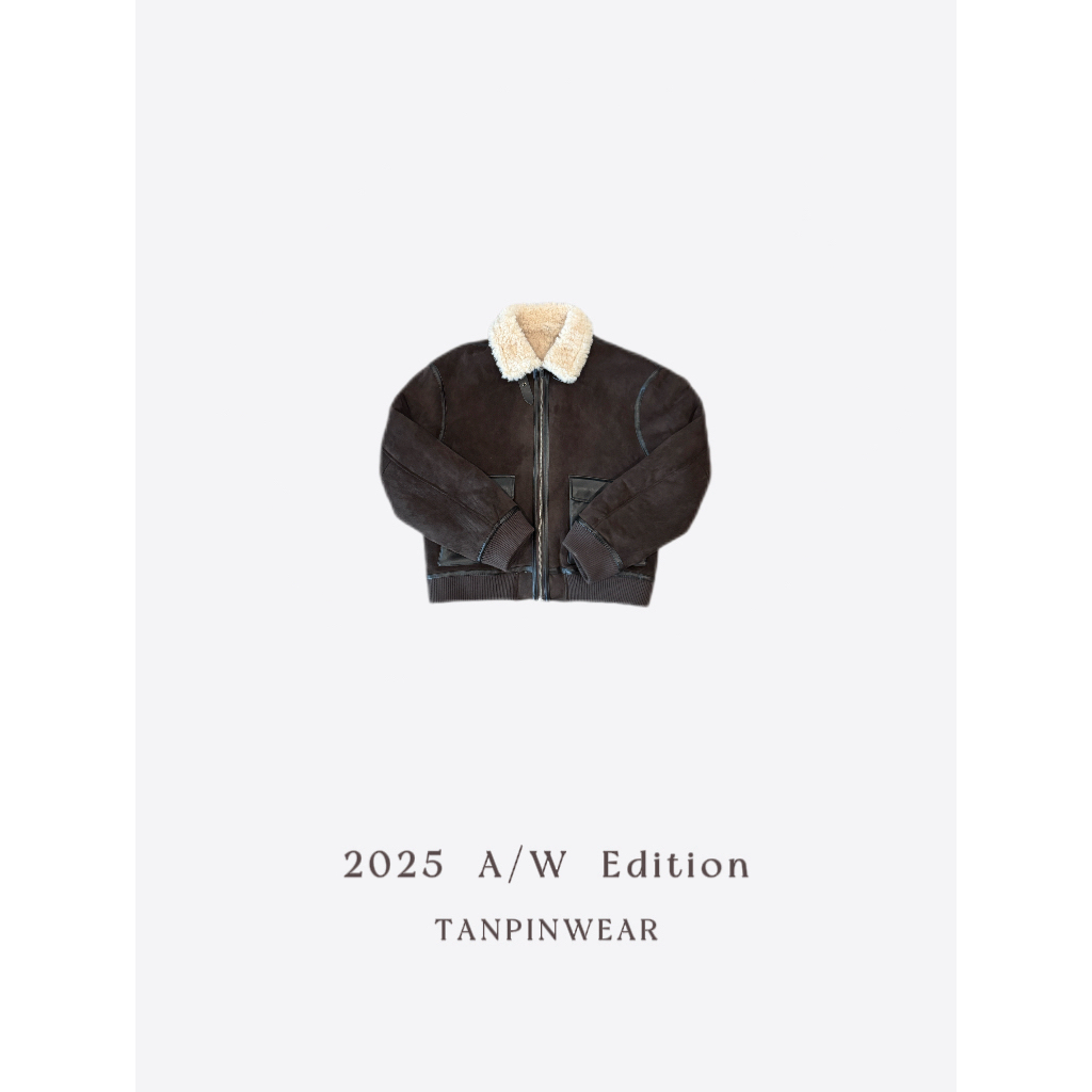 【TANPIN】25AW/陆地硬汉 美拉德仿皮毛一体重工外套