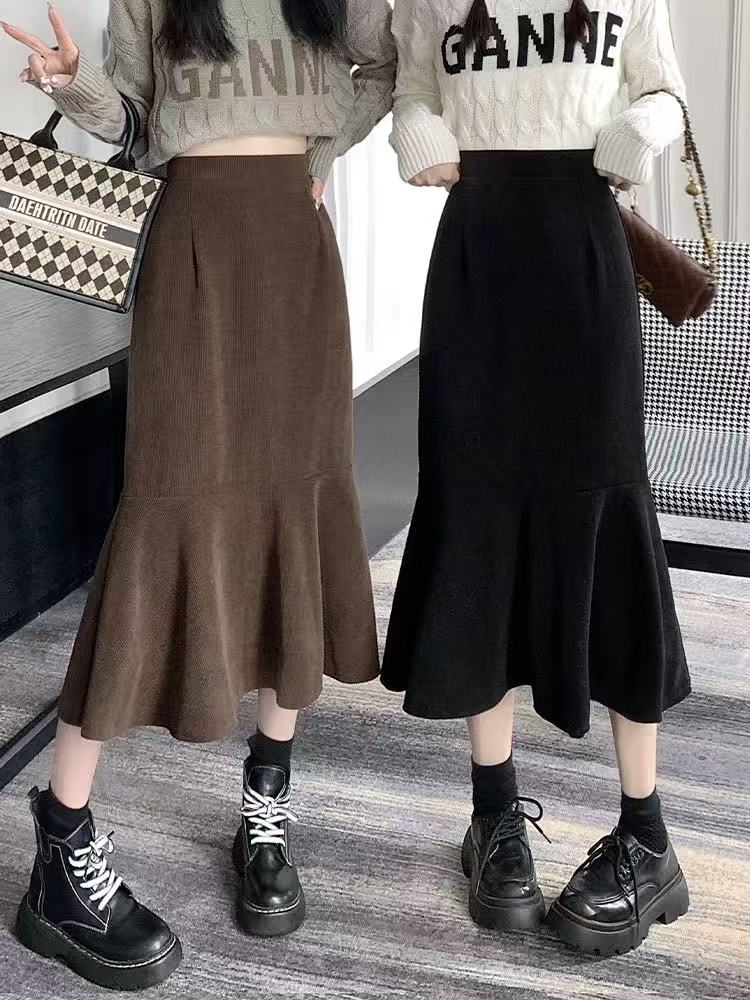 <801-850>秋冬高腰针织半身裙