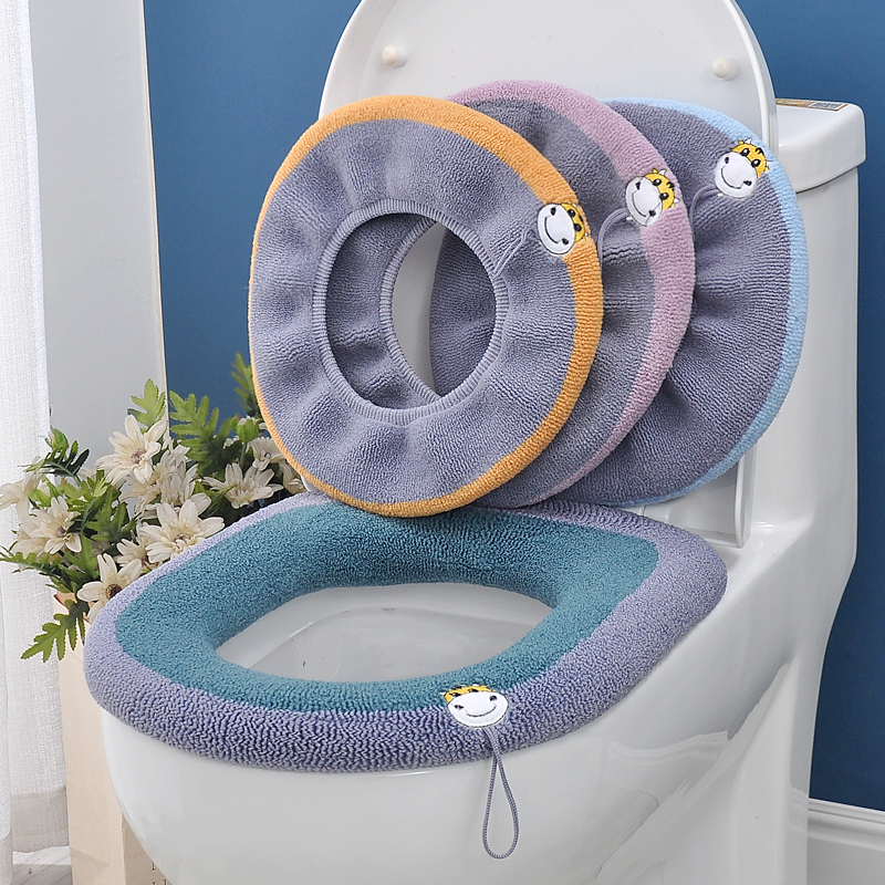 【4个装】加厚加大马桶垫四季通用家用冬季坐便垫水洗保暖坐便套