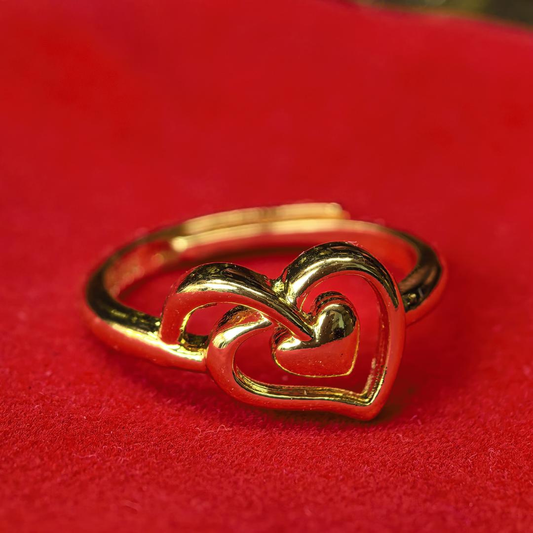 新款精致活口桃心戒指C10