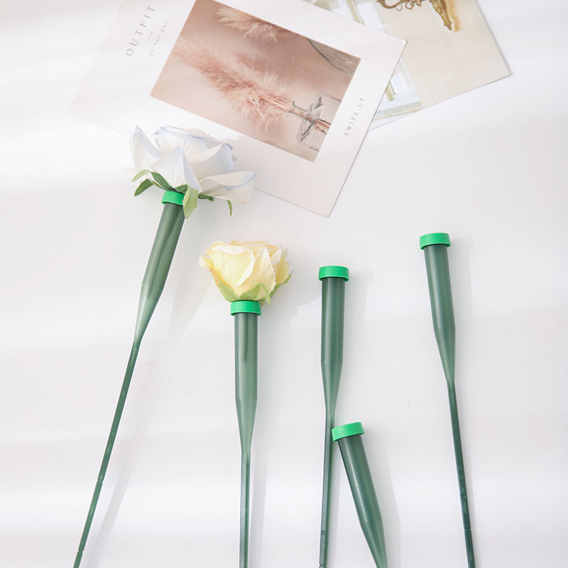 新款鲜花营养管养花保水储水花束透明管花店专用塑料移动保鲜管子