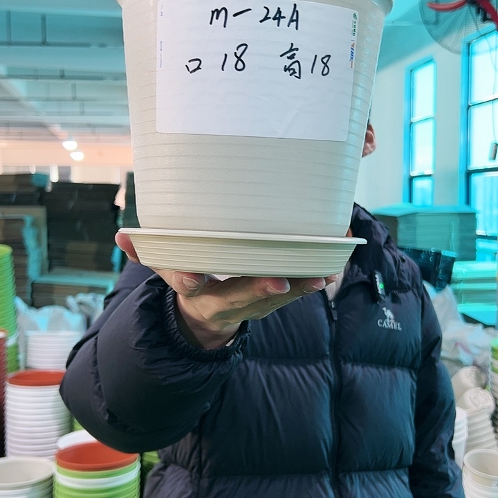 正品高陶口18高18米色带托8只