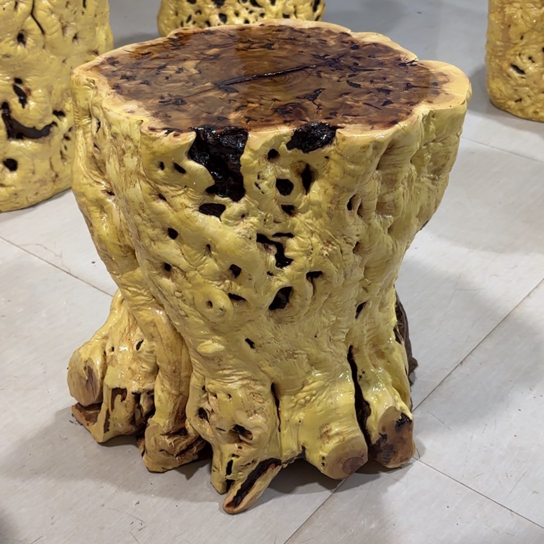 晨***星龙纹鸡心枣木手工艺品 