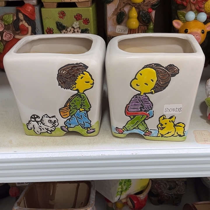 粗陶材质多肉花盆