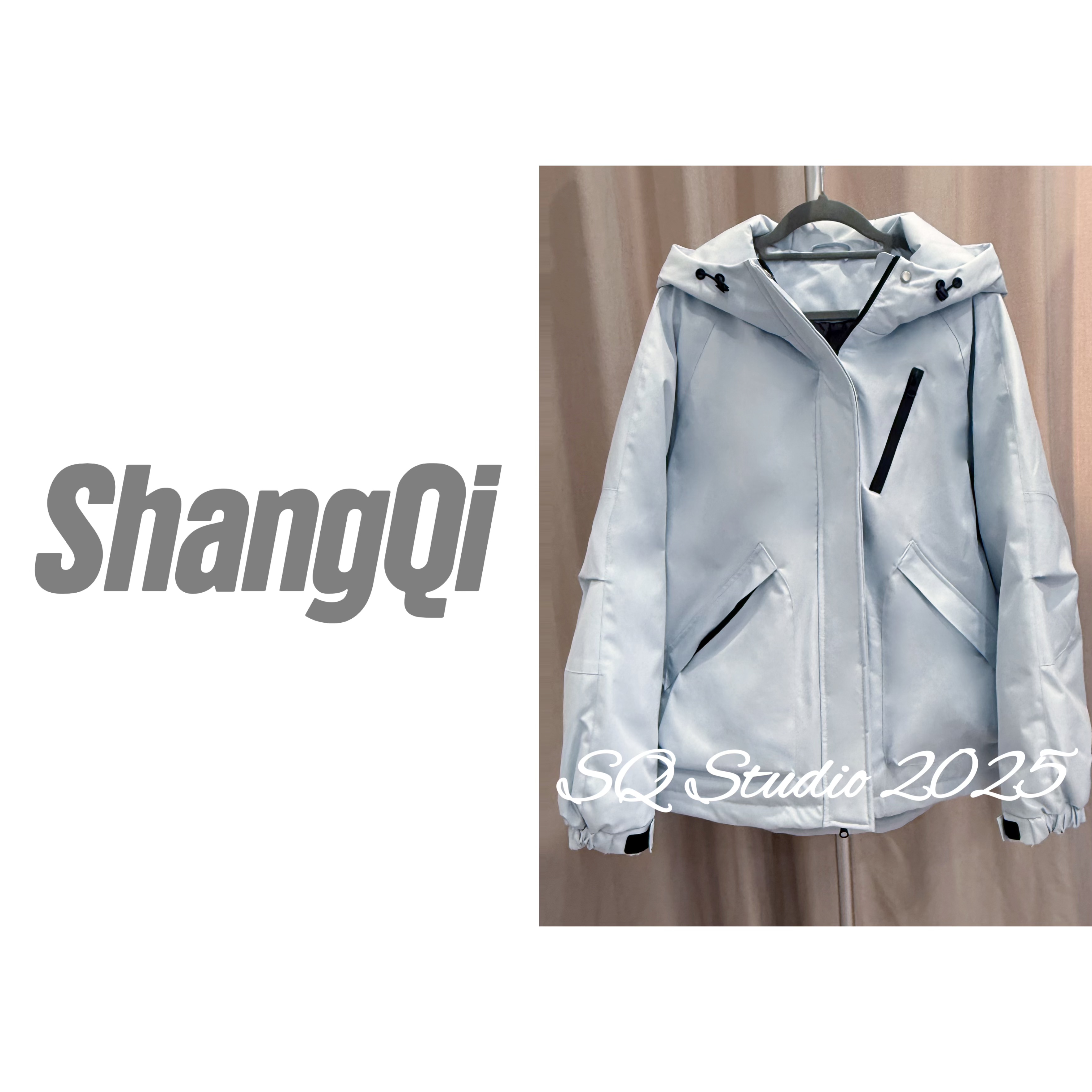 【旅行者冲锋羽绒服】运动户外休闲连帽显瘦冲锋羽绒服--卡码拍大