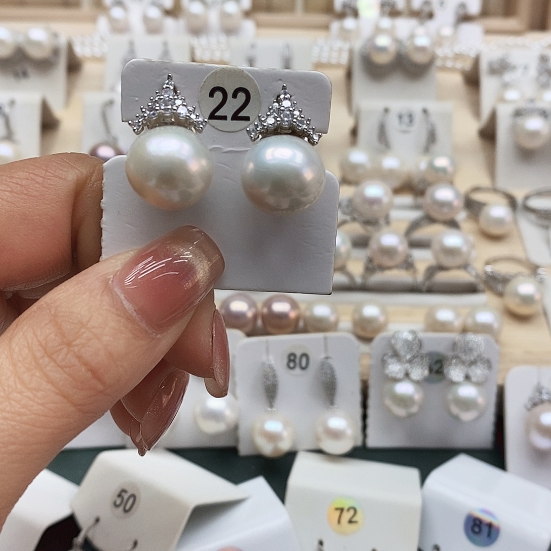 银S925镶嵌颈饰淡水珍珠