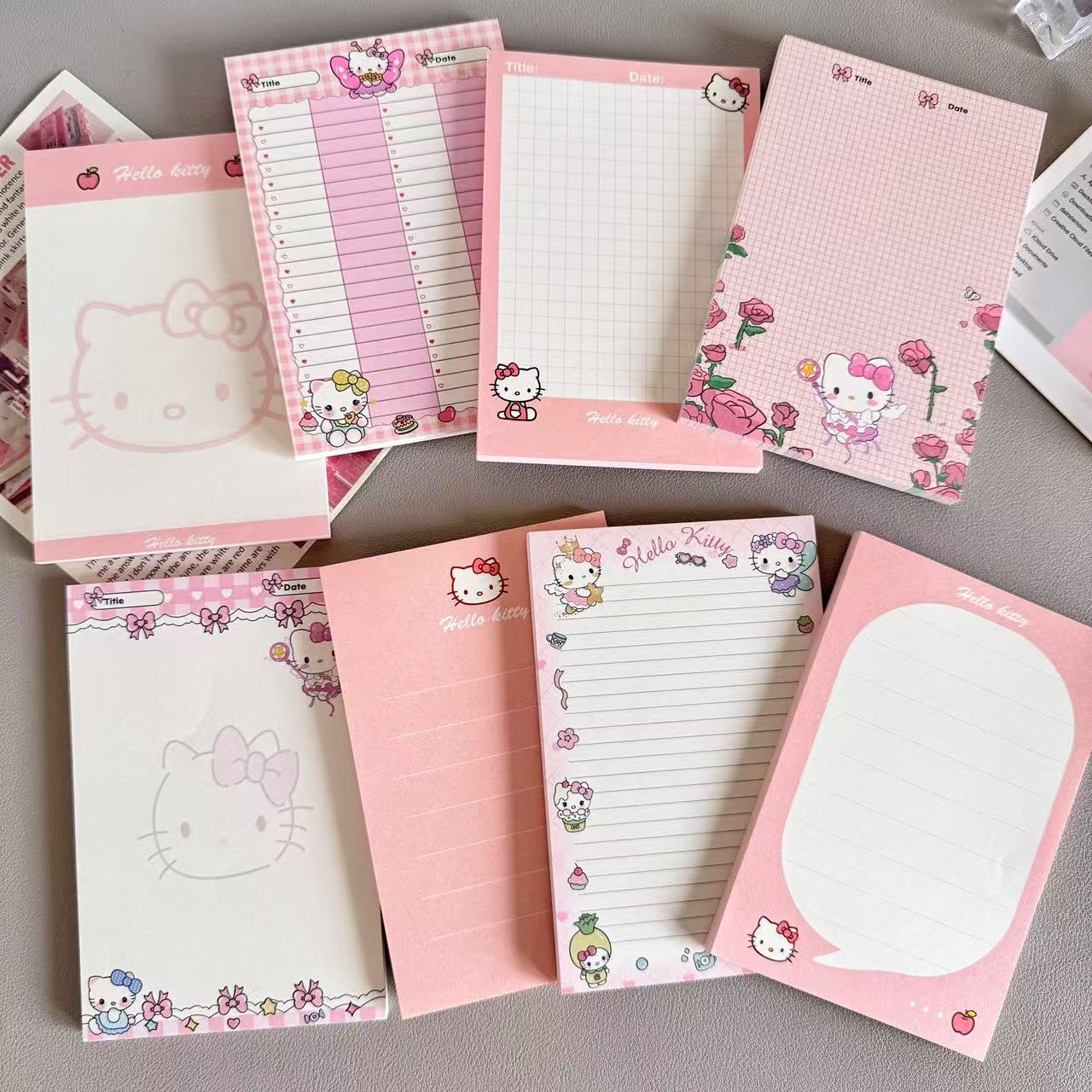 可爱卡通便签本便利贴A7拍纸本少女心学生记事本高颜值小本子