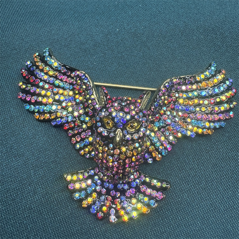 合金胸针 BW2000密镶猫头鹰胸针2-4【2070319-005】